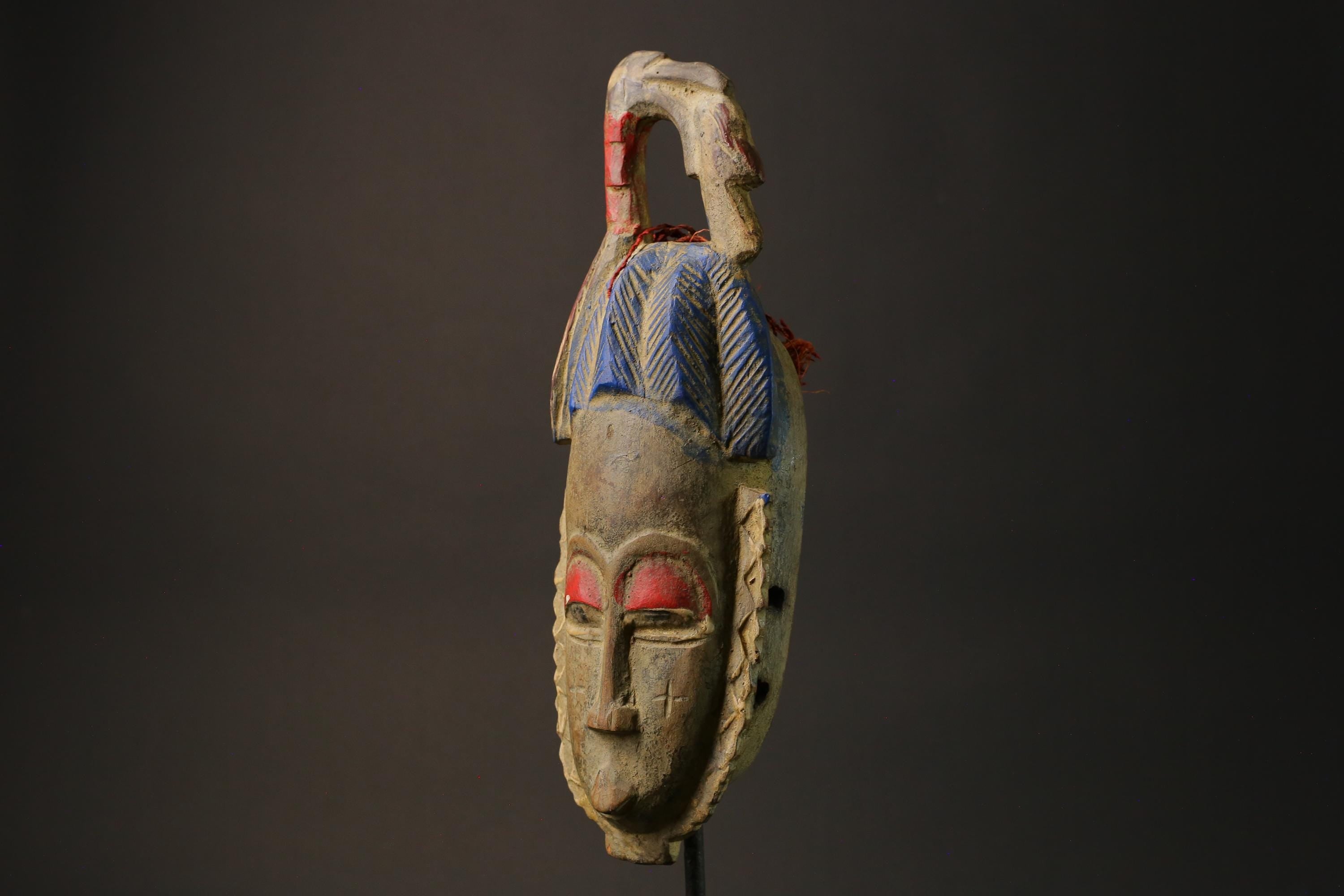 African Wooden Mask Of The Guru Tribe Traditional Mask Tribal Guru Masks for wall-7304