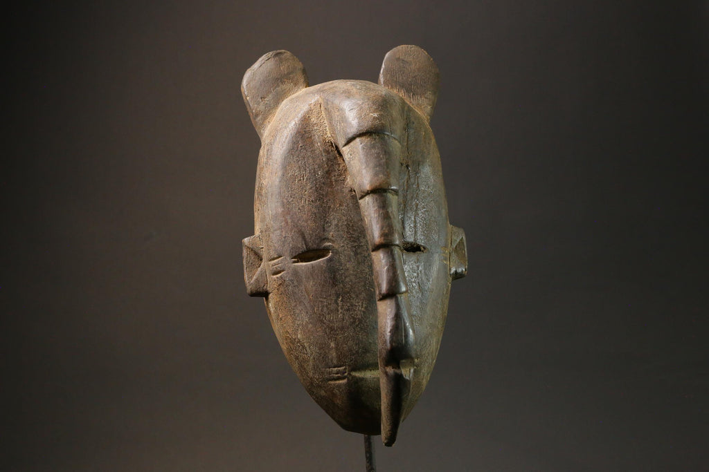 African Mask Antiques Yoruba Tribal Face Vintage Beautiful Mask Wood Guro Masks for wall-7580