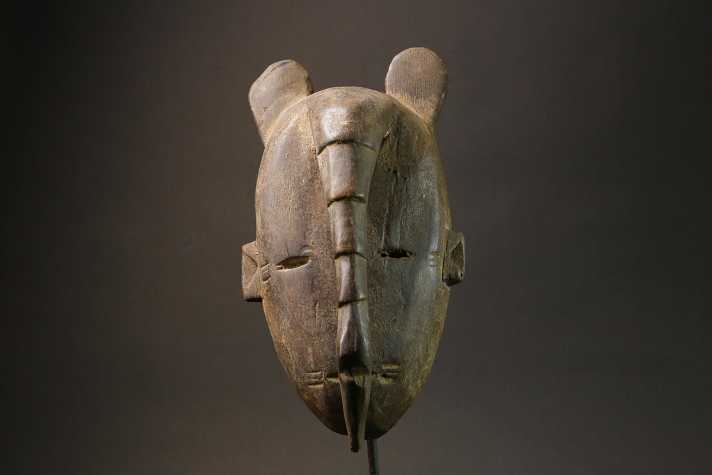 African Mask Antiques Yoruba Tribal Face Vintage Beautiful Mask Wood Guro Masks for wall-7580