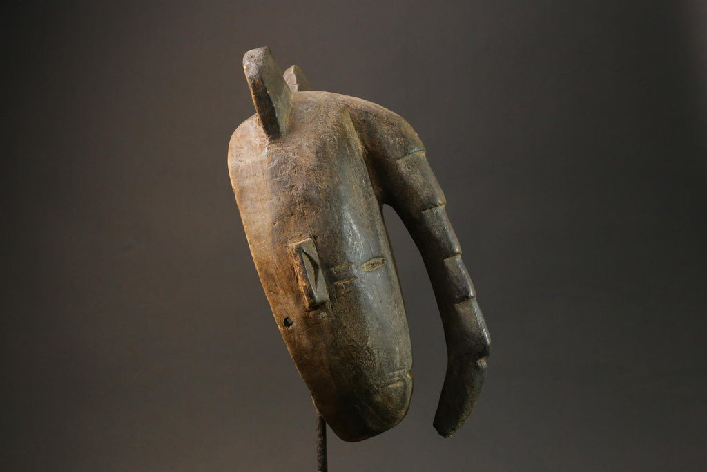 African Mask Antiques Yoruba Tribal Face Vintage Beautiful Mask Wood Guro Masks for wall-7580