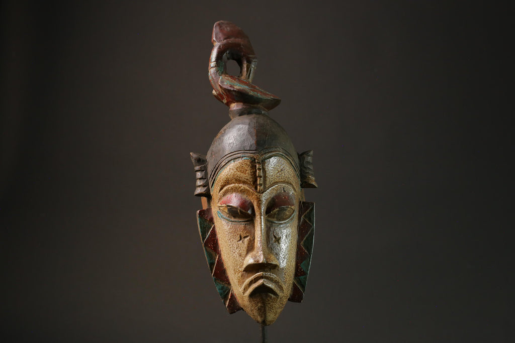 African Mask From The Guru Tribe Art Baule Mask Wall Tribal masks for wall-G2694