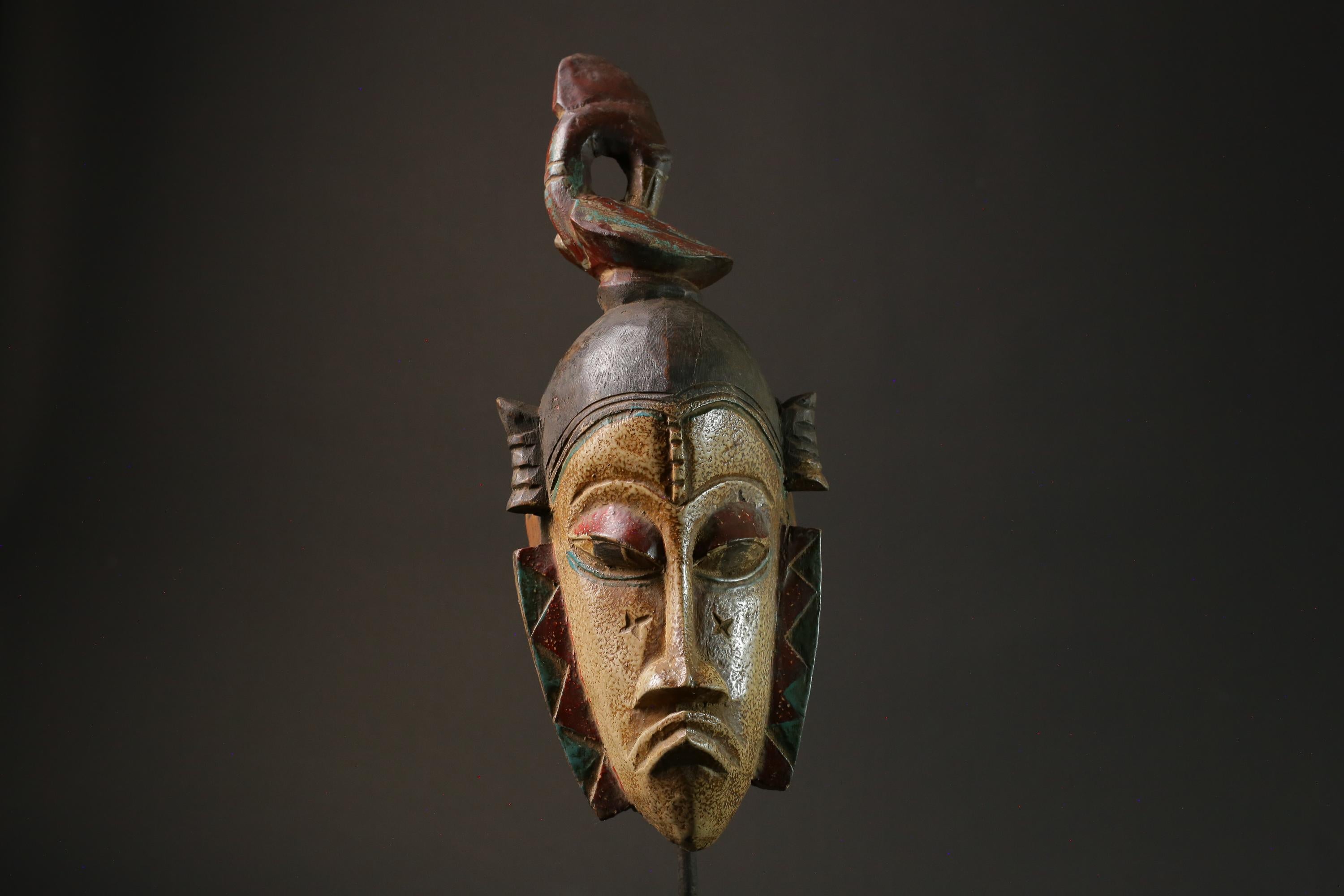 African Mask From The Guru Tribe Art Baule Mask Wall Tribal masks for wall-G2694