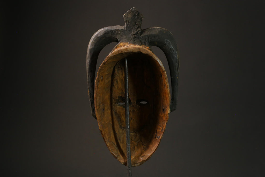 African mask antiques tribal Face vintage Wood Carved Hanging Guro Masks for wall-G2698
