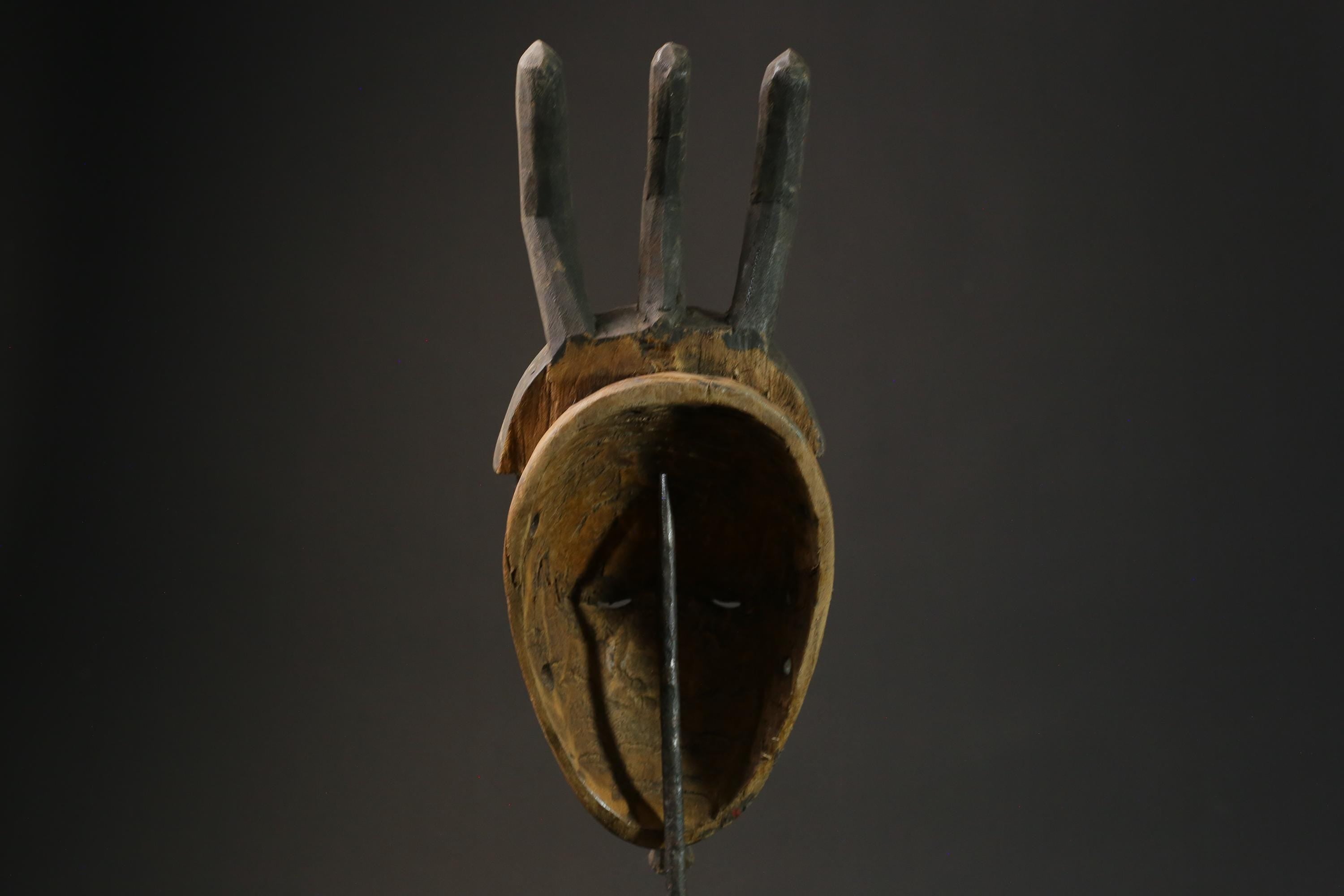 African mask antiques tribal Face vintage Wood Carved Hanging Guro Masks for wall-G2702