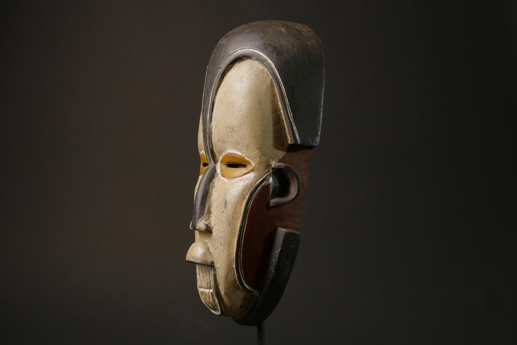African wood mask antiques Guru Perfect Mask The Masks full of hand carving Masks for wall-7358