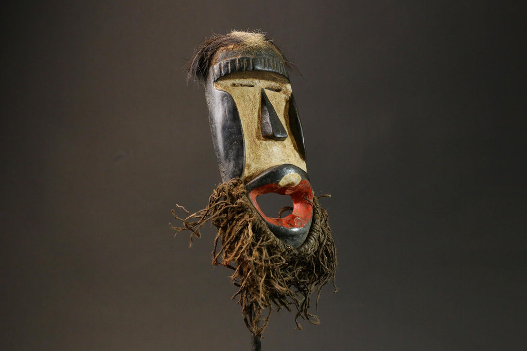 African wood mask antiques Wooden Tribal Dan Kran also Dan Ngere or Dan  Masks for wall-G2918