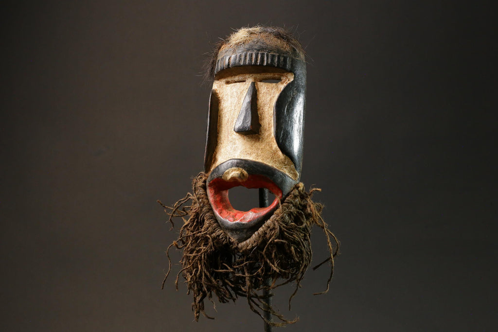 African wood mask antiques Wooden Tribal Dan Kran also Dan Ngere or Dan  Masks for wall-G2918