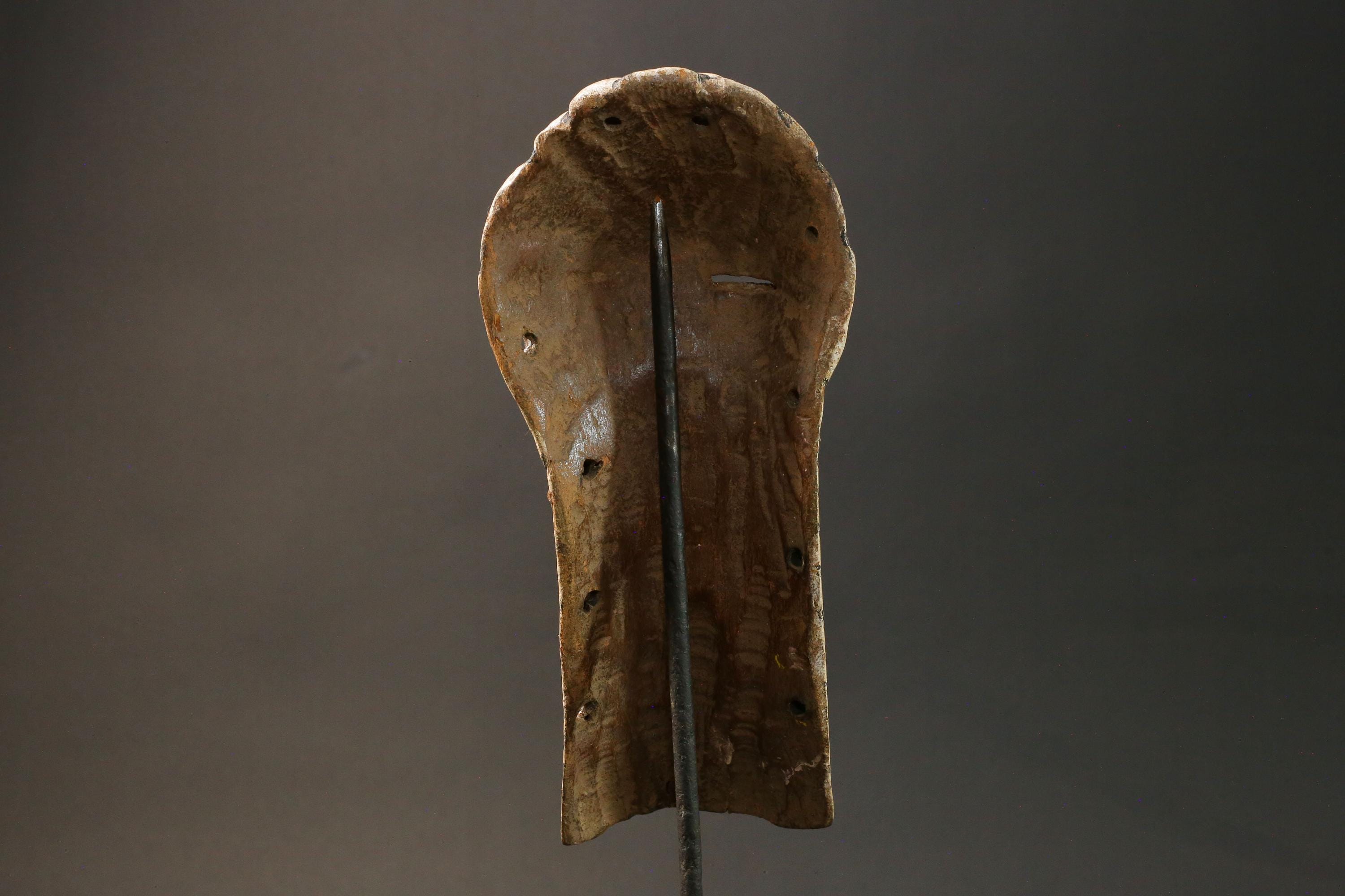 African Tribal Wood masks songye kifwebe carved wooden mask -G2922