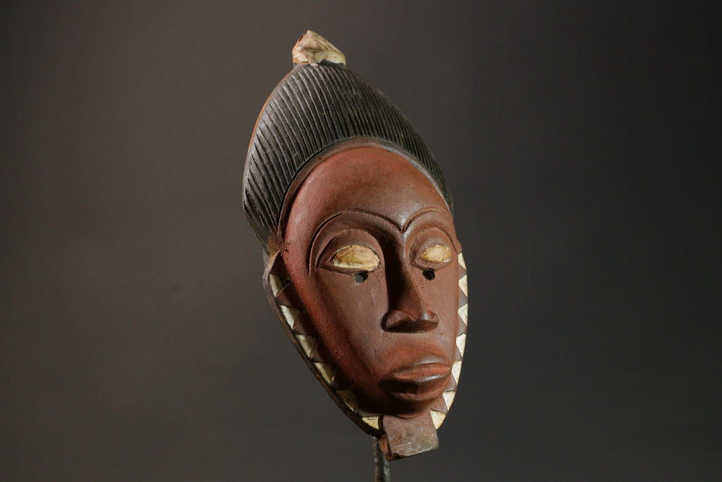 African wood mask antiques Tribal Face Hand Carved Wall Hanging Mask Guro Masks for wall-G2926