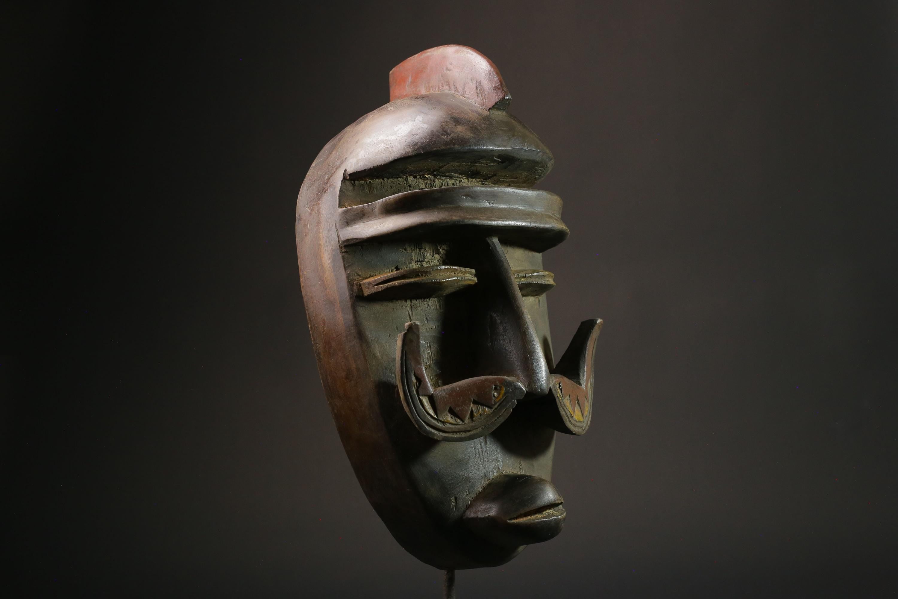African wood mask antiques Dan Kran Mask Tribal Face Mask Wood Wall Hanging-8796