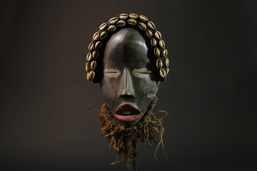 African wood mask antiques Mask Dan Kran Mask African mask wall mask-8801