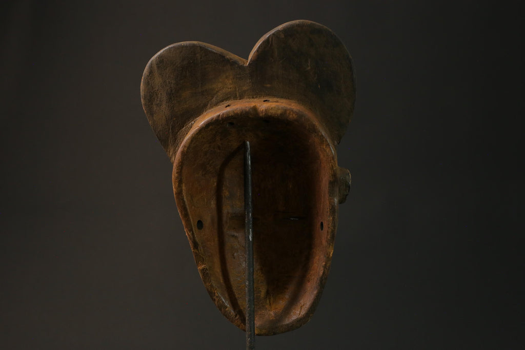 African wood mask antiques Carved wood Face Tribal antique Masks for wall- 4088