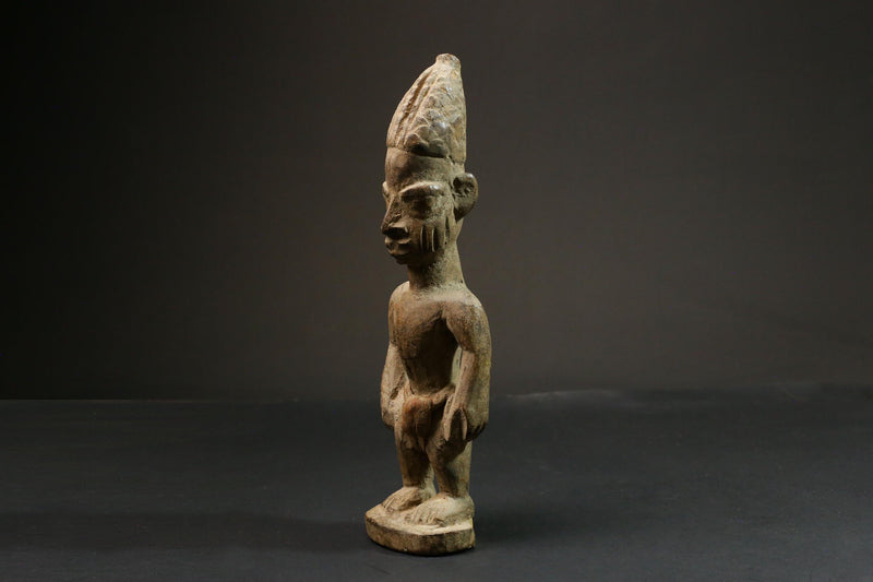 African Tribal Figure Wood Hand Carved Vintage Wall Hanging Art Decor | Unique Home Decor | Ethnic Wall Art | Pombia Figure-4150