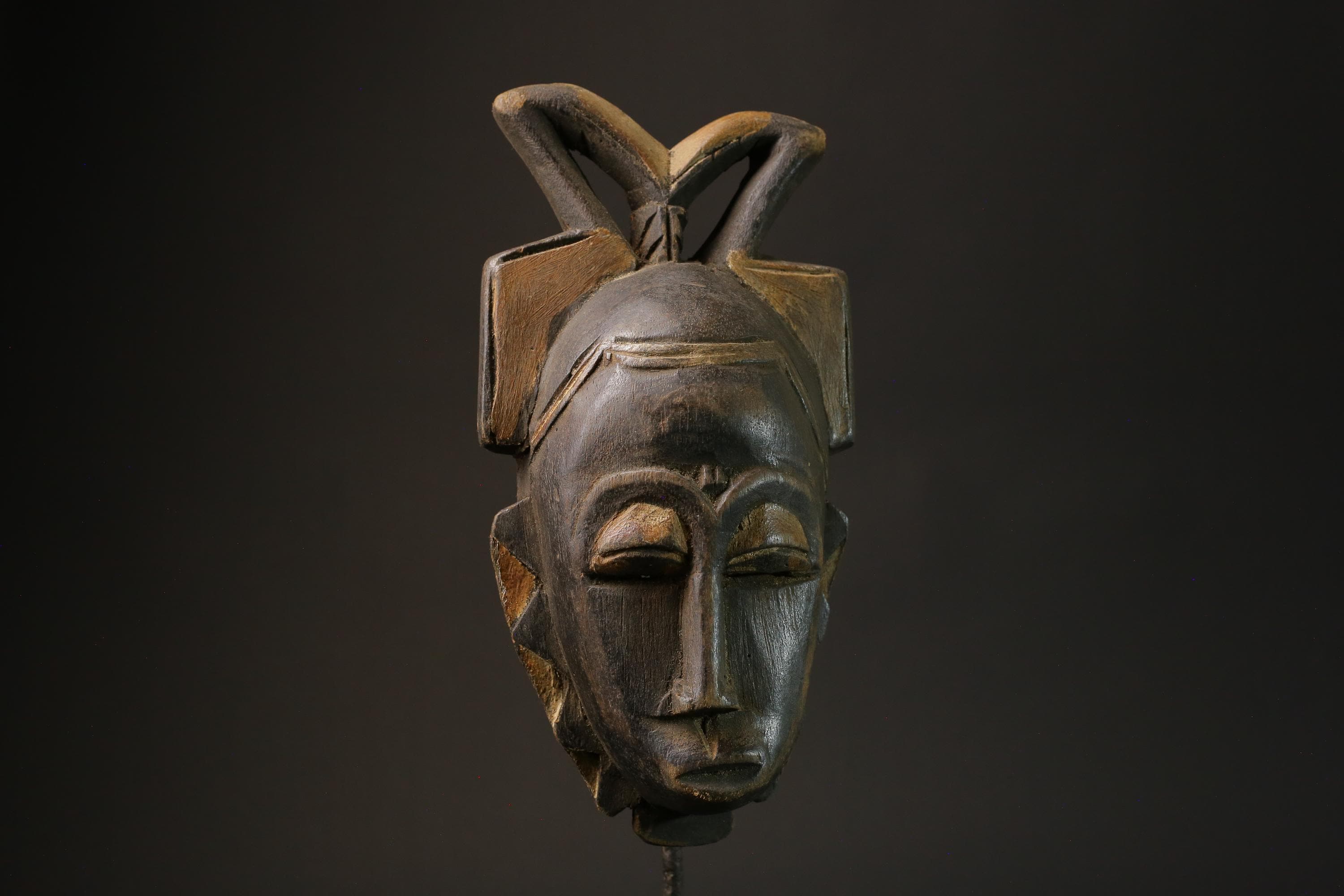 African mask antiques tribal Face vintage carved Home Décor a tribal Baule-7292