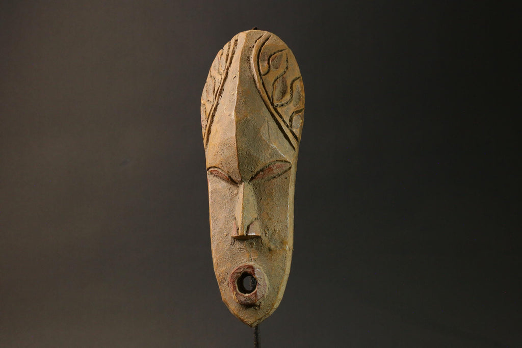 African wood mask Dan Mask Tribal Wood Hand Carved Vintage Masks for wall-7561
