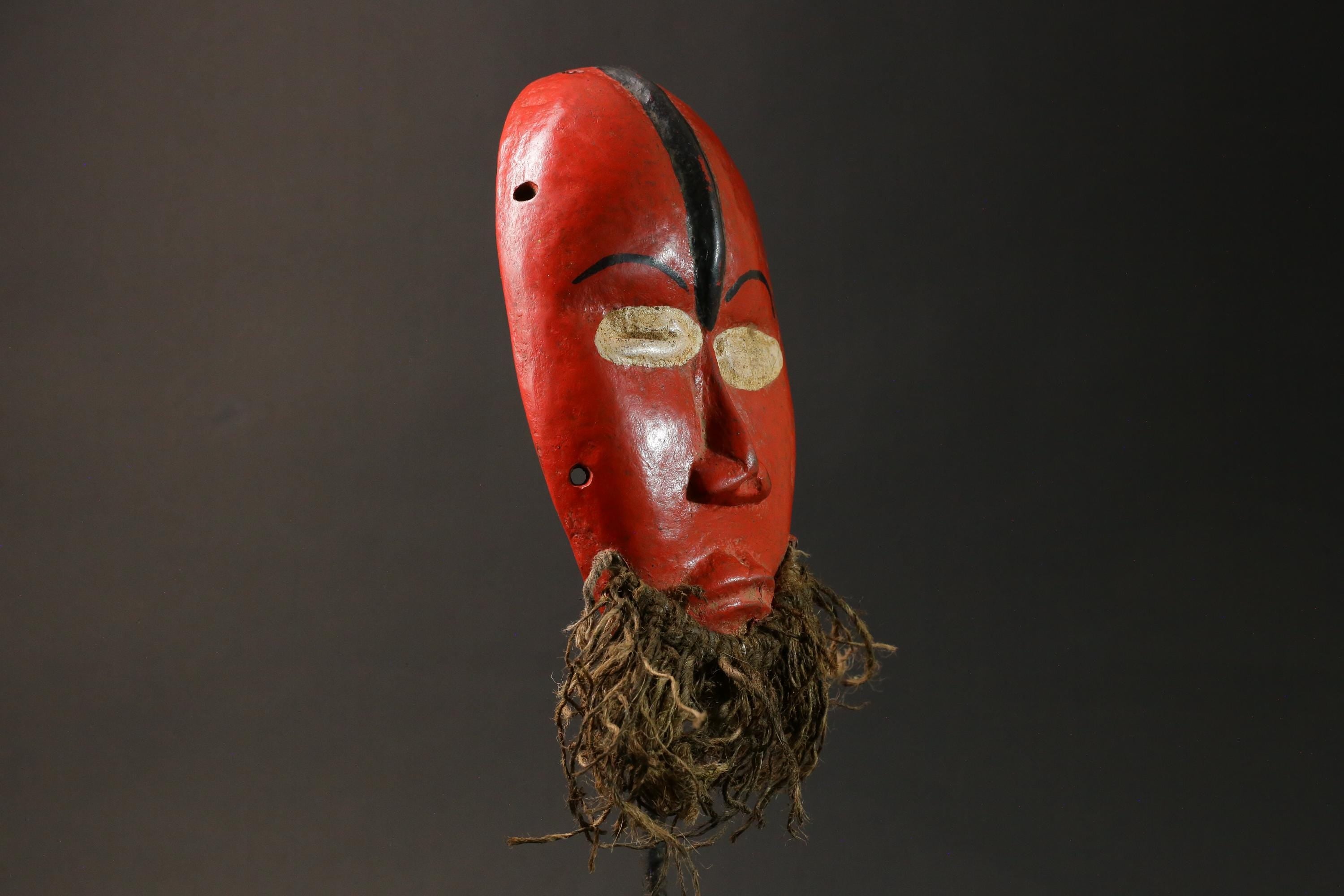 African Face Mask Wood Wall Hanging Pattern Dan hand carved Home Décor mask For Wall-G2940