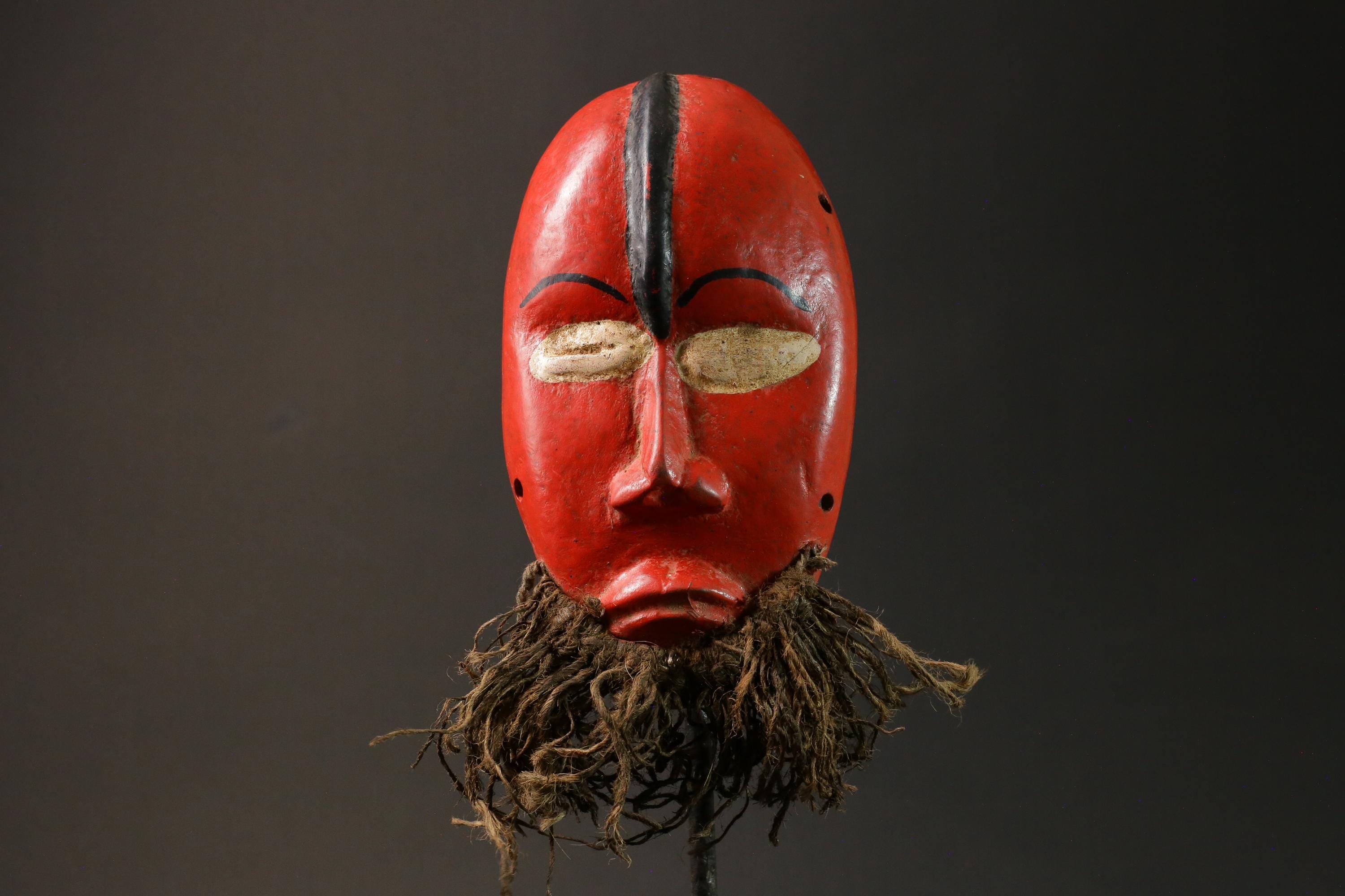 African Face Mask Wood Wall Hanging Pattern Dan hand carved Home Décor mask For Wall-G2940