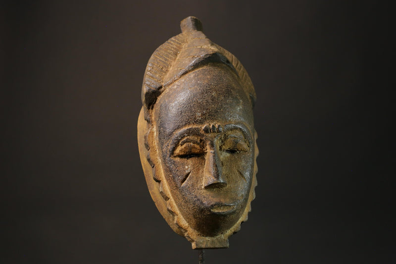 African wood mask Guru Tribes Handmade vintage hand carved Wall Hanging -7877