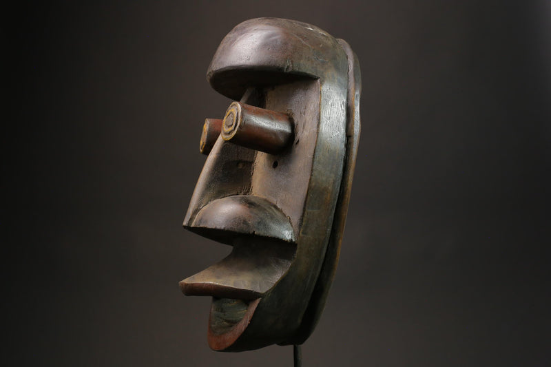 African wood mask antiques Hand Carved wood and Mask Fantastic Mask Grebo-8836