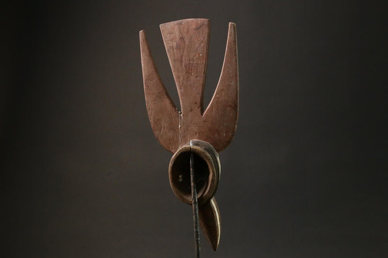 African wood mask antiques Old Bobo Bird Dance Mask Helmet Burkina Faso Masks for wall-G1336