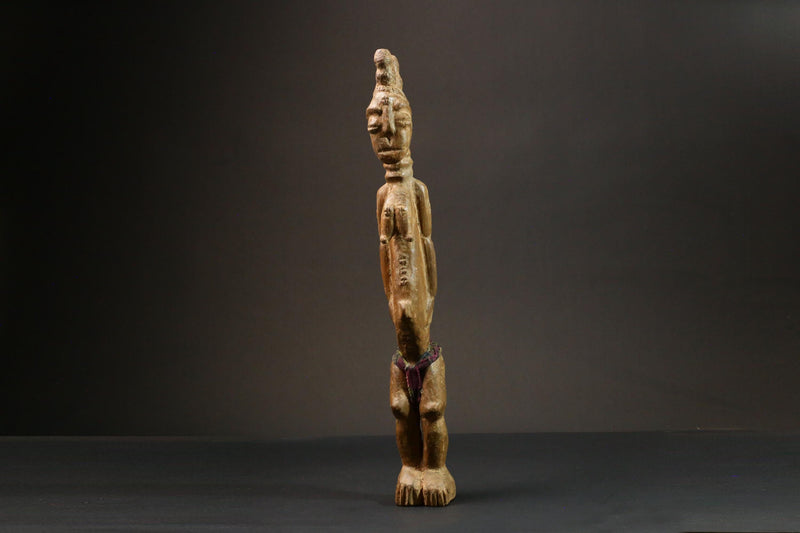 African statue wooden tribal wood Figure Ghana Akua Ba Handmade Kasai-9006