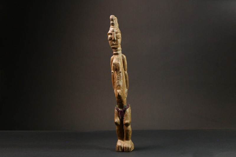 African statue wooden tribal wood Figure Ghana Akua Ba Handmade Kasai-9006