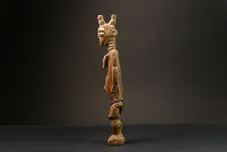 African statue wooden tribal wood Figure Ghana Akua Ba Handmade Kasai-9006