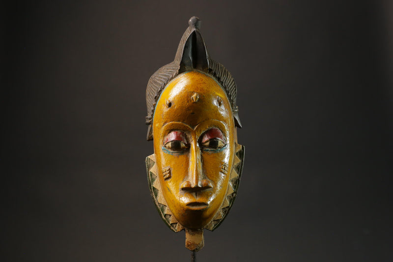 African wood mask Guru Tribes Handmade vintage hand carved Wall Hanging -G2742