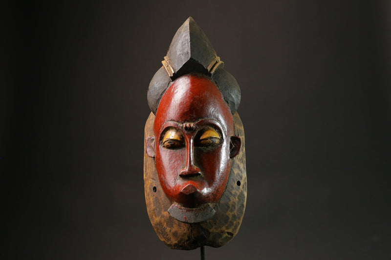 African wood mask antiques Tribal Hand mask Face Hand Wooden Guro Masks for wall-G2743