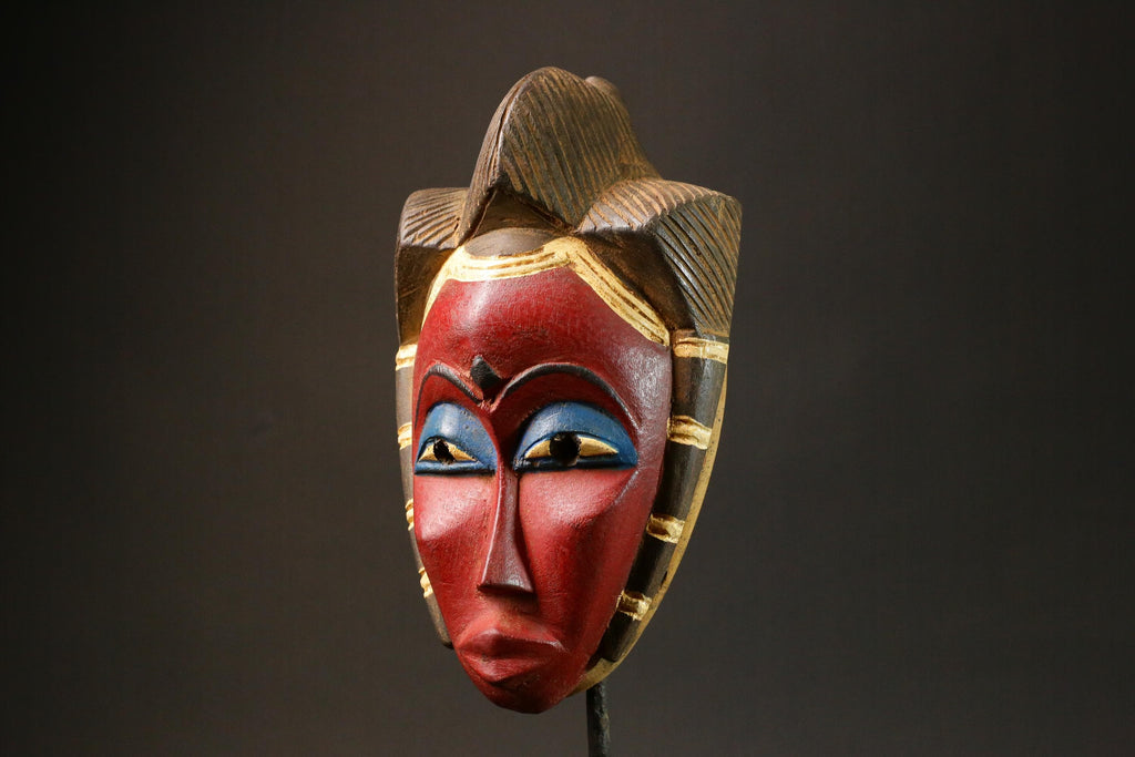 African Tribal Wood masks Guro vintage African mask large African Masks for wall-G2946