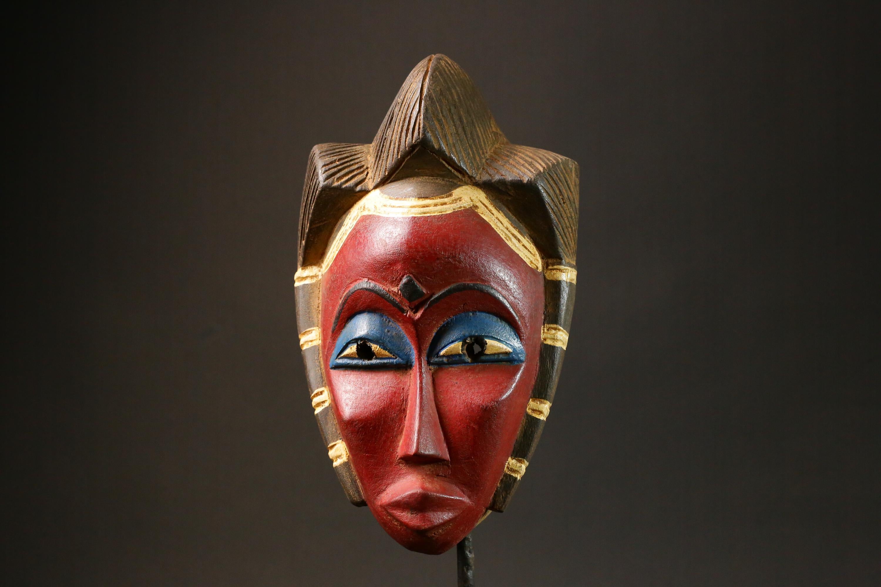 African Tribal Wood masks Guro vintage African mask large African Masks for wall-G2946