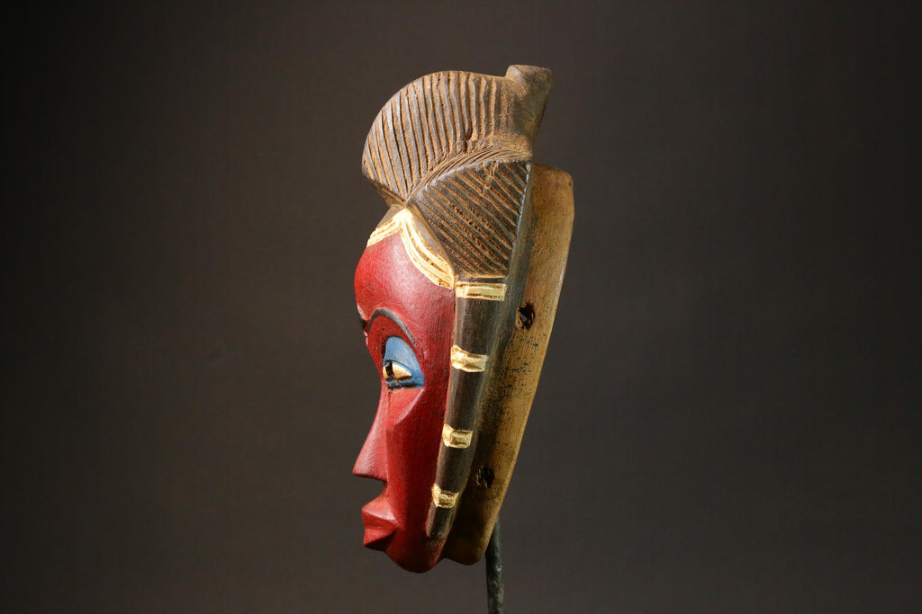African Tribal Wood masks Guro vintage African mask large African Masks for wall-G2946