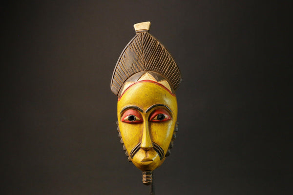 African wood mask antiques Wood Hand Carved Wall Hanging tribal Guro Masks for wall-G2947