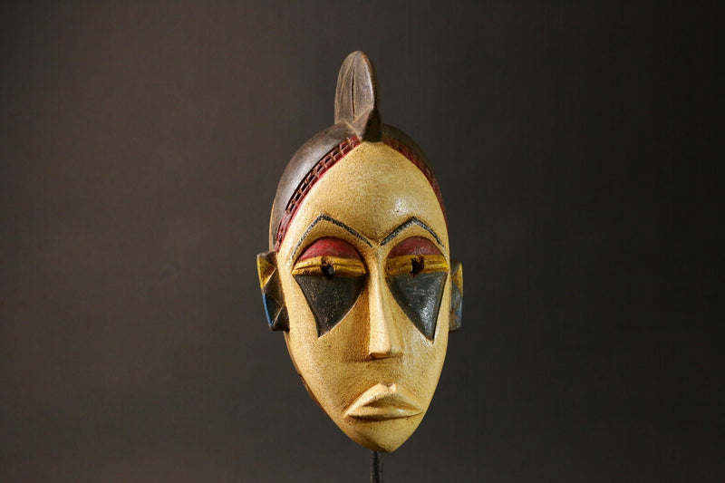 African wood Baule mask antiques Home Décor Hand Carved Masks for wall-G2956