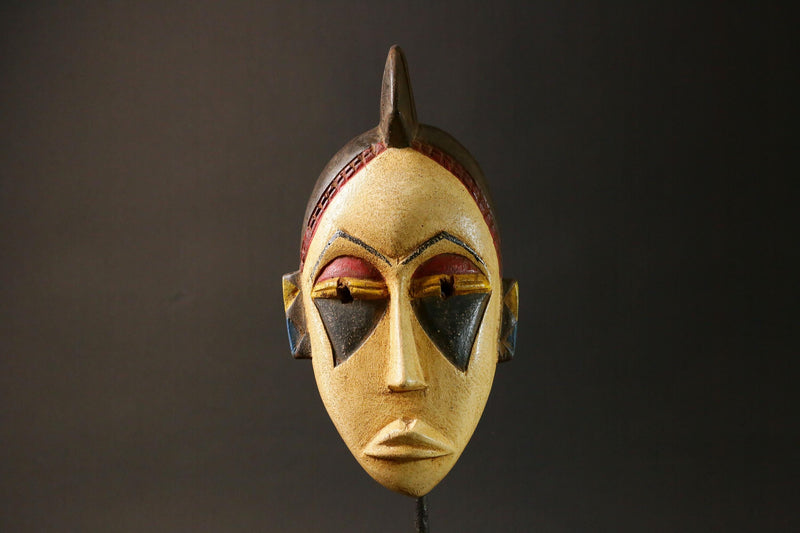 African wood Baule mask antiques Home Décor Hand Carved Masks for wall-G2956