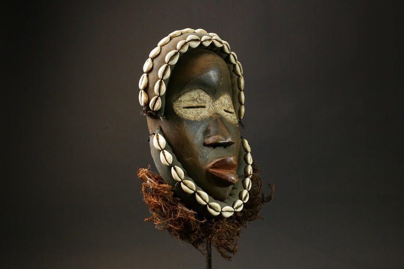 African mask wood African real figure DAN Wall Hanging masks for wall-9034