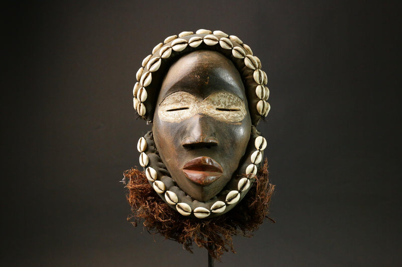 African mask wood African real figure DAN Wall Hanging masks for wall-9034