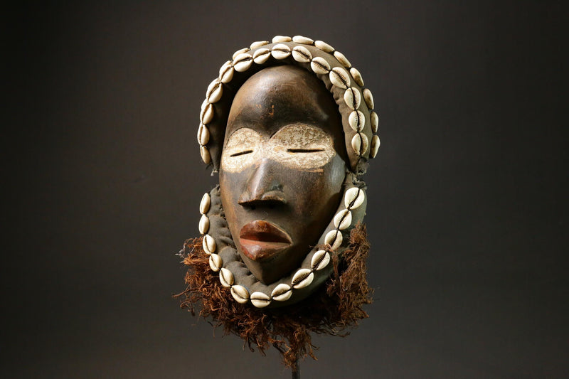 African mask wood African real figure DAN Wall Hanging masks for wall-9034