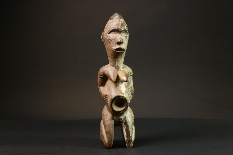 African statue wooden Figure Home Décor Sculpture Tribal Art Carved Art- 7749