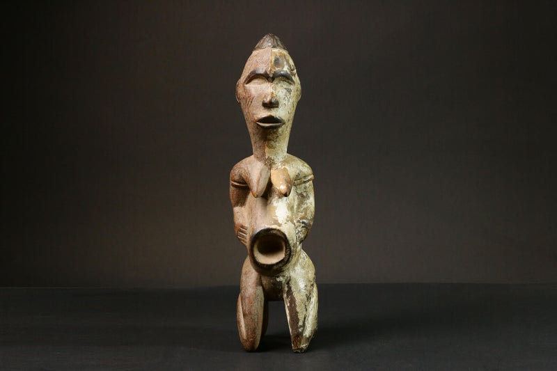 African statue wooden Figure Home Décor Sculpture Tribal Art Carved Art- 7749