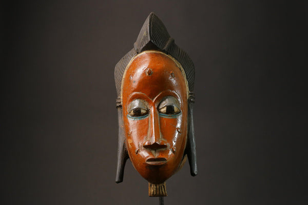 African Masks Tribal Face Vintage Carved Wood Hanging Guro Guro Masks for wall-G2750