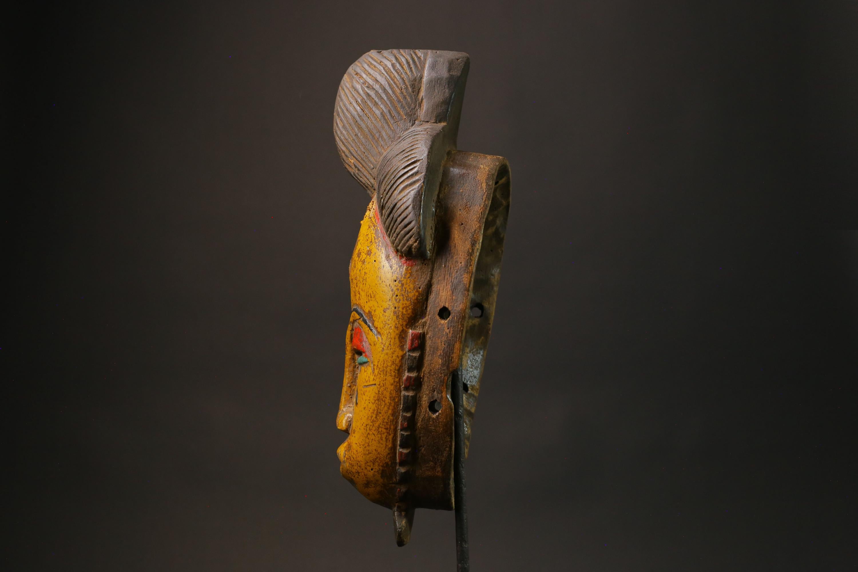 African mask African real figure vintage African masks for wall Vintage Guro-8787