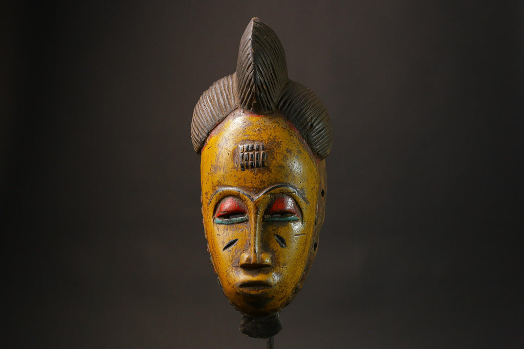 African mask African real figure vintage African masks for wall Vintage Guro-8787