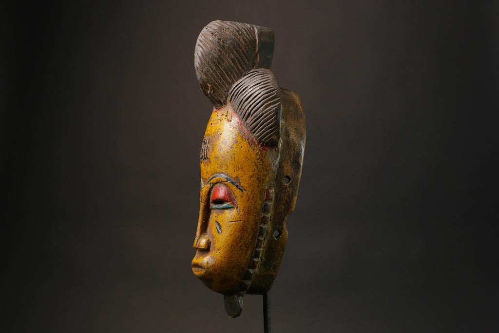 African mask African real figure vintage African masks for wall Vintage Guro-8787