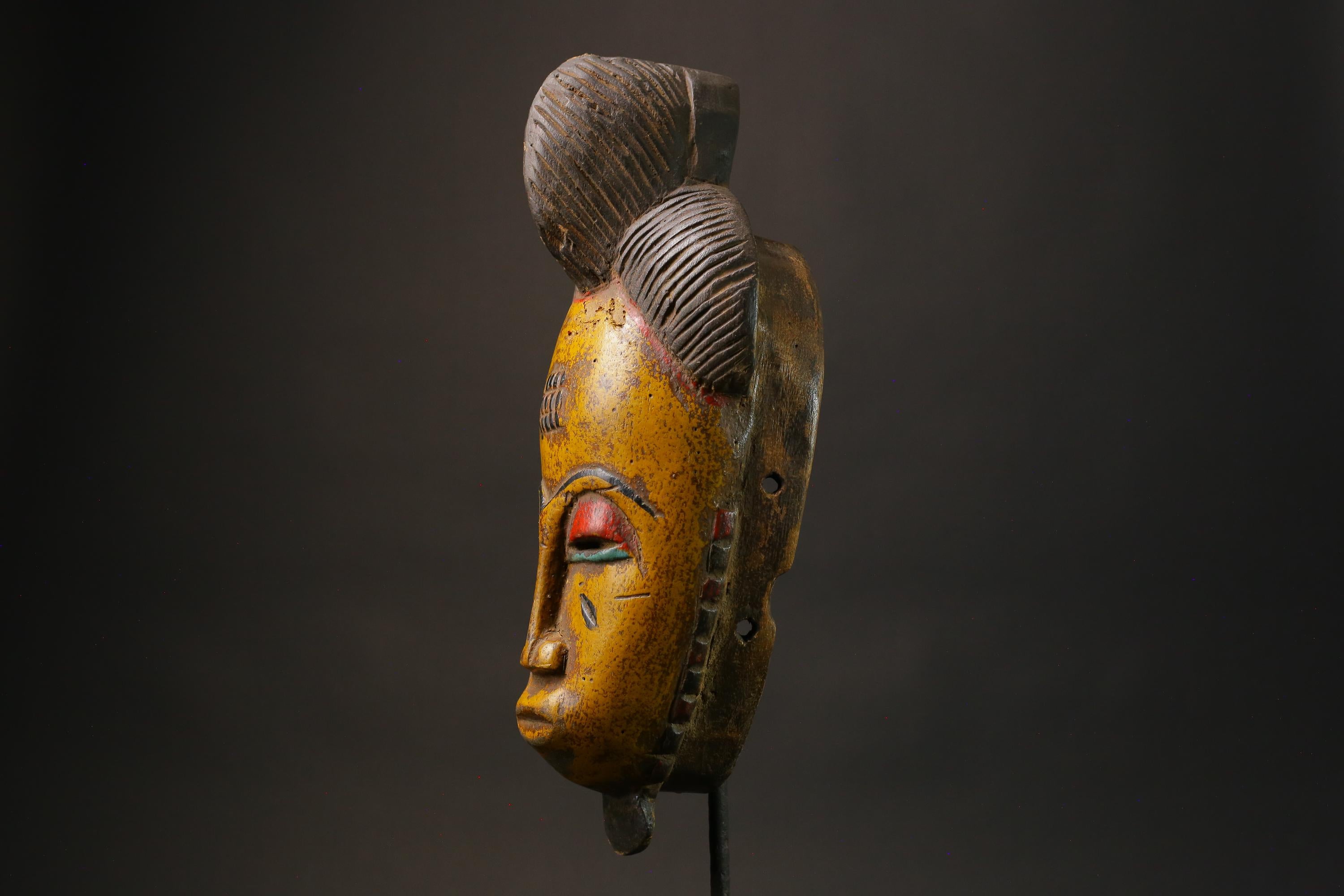 African mask African real figure vintage African masks for wall Vintage Guro-8787
