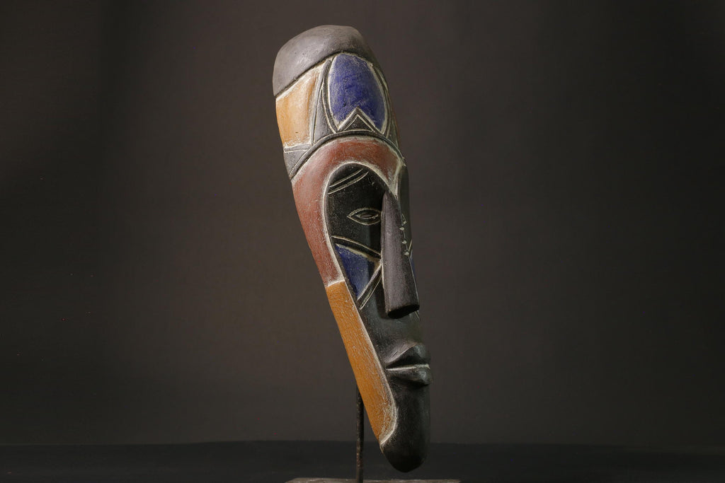 African mask African real figure vintage African masks for wall Masks Fang -5898