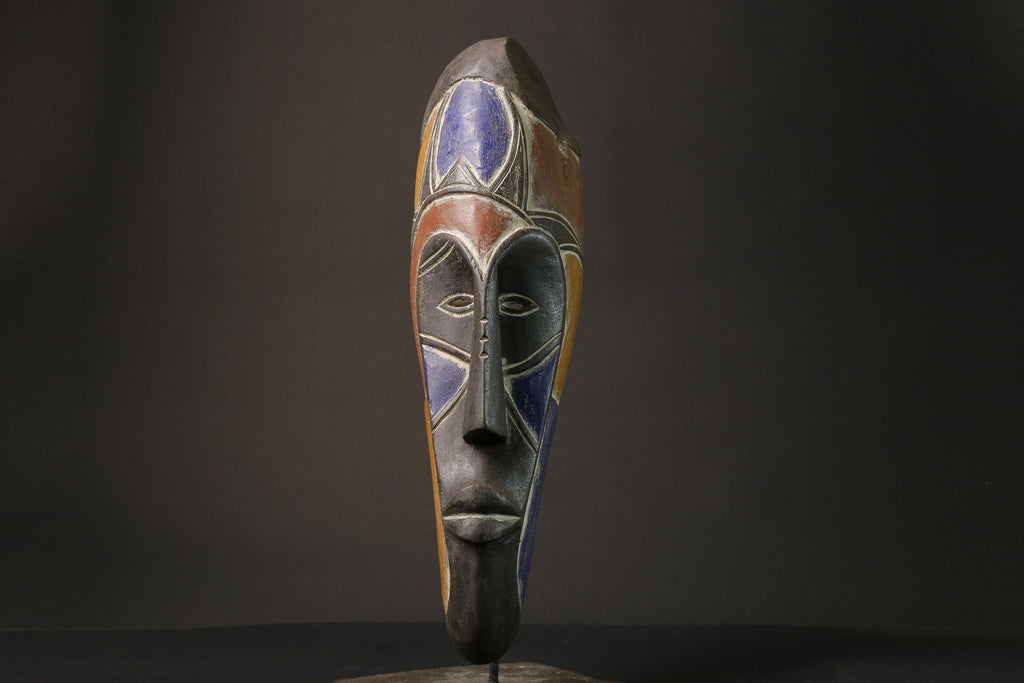 African mask African real figure vintage African masks for wall Masks Fang -5898