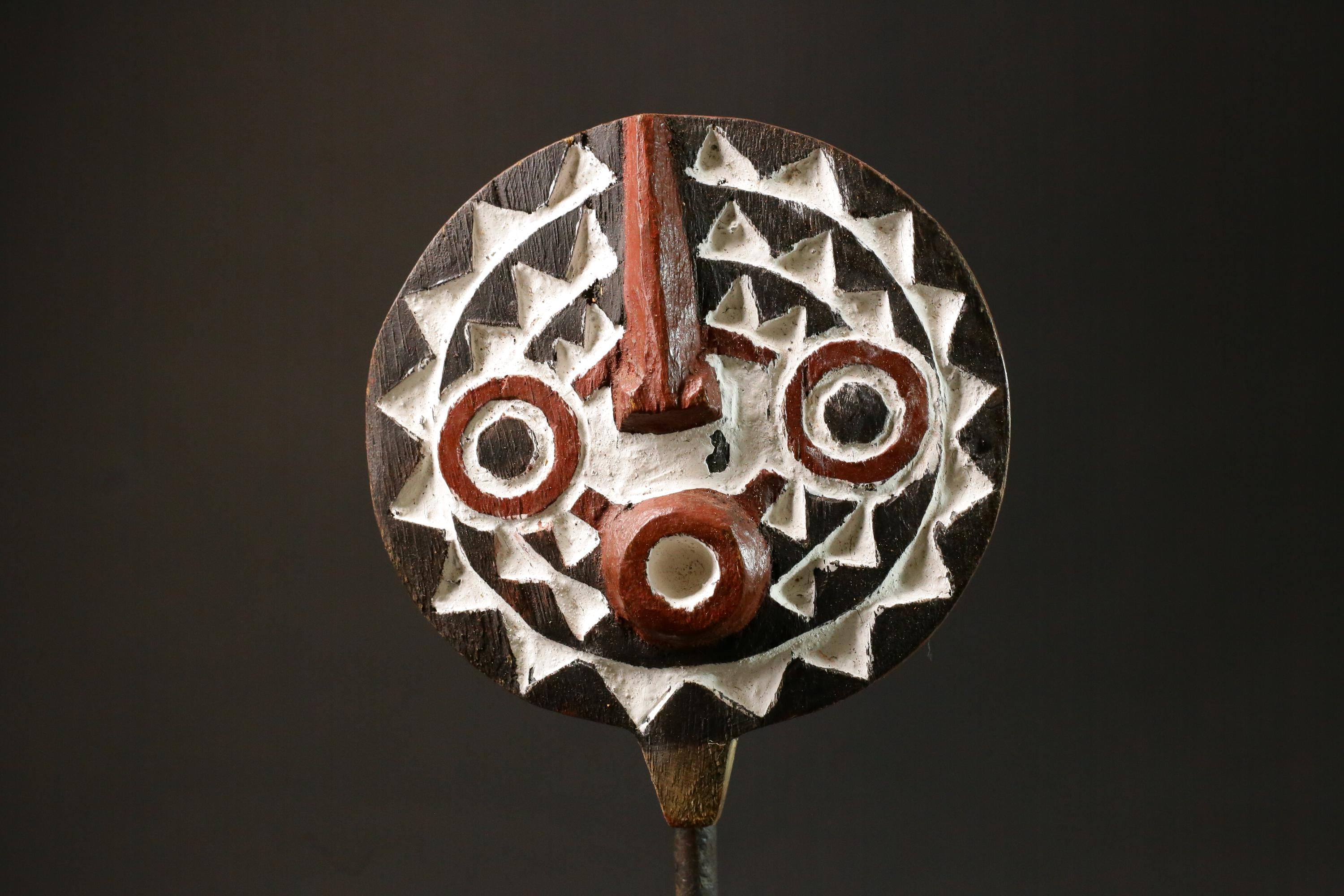 African Mask Tribal Face Mask Sun Mask Bwa Mossi Burkina Faso mask Masks for wall-G2964
