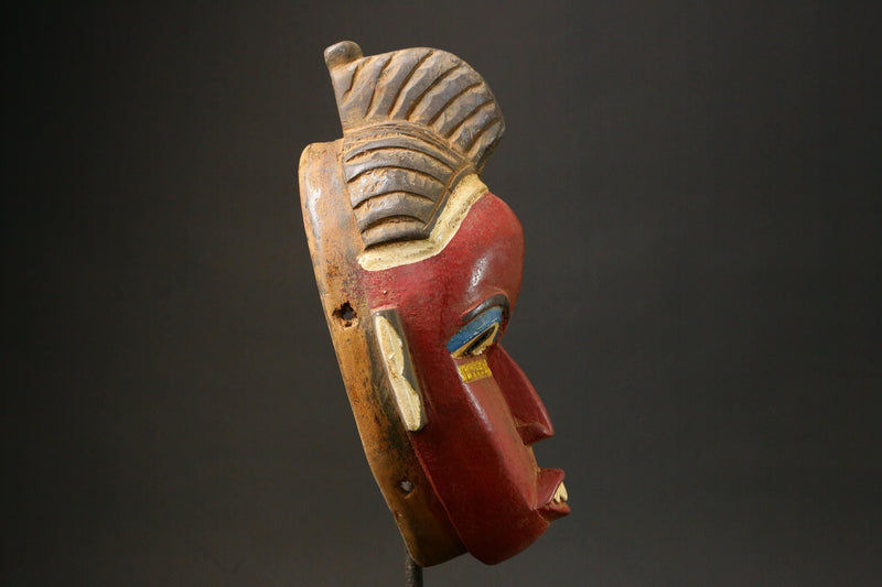 African wood mask Baule antiques Home Décor Hand Carved Masks for wall-G2967