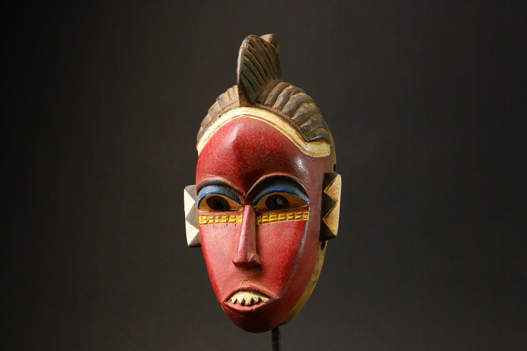 African wood mask Baule antiques Home Décor Hand Carved Masks for wall-G2967